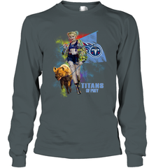 Harley Quinn Tennessee Titans Of Prey Long Sleeve T-Shirt - kambletee