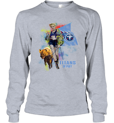 Harley Quinn Tennessee Titans Of Prey Long Sleeve T-Shirt - kambletee