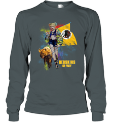 Harley Quinn Washington Redskins Of Prey Long Sleeve T-Shirt - kambletee