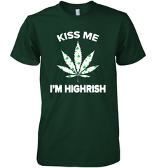 Kiss me I'm highrish Premium Men's T-Shirt - kambletee