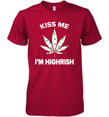 Kiss me I'm highrish Premium Men's T-Shirt - kambletee