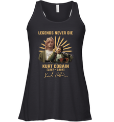 Legends never die Kurt Cobain 1967 1994 signature Racerback Tank - kambletee