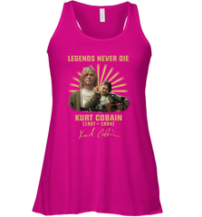 Legends never die Kurt Cobain 1967 1994 signature Racerback Tank - kambletee