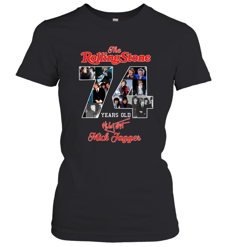 The Rolling Stones 74 Years Old signature Mick Jagger Women's T-Shirt - kambletee