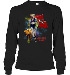 Harley Quinn San Francisco 49ers Of Prey Long Sleeve T-Shirt - kambletee