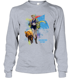 Harley Quinn Los Angeles Chargers Of Prey Long Sleeve T-Shirt - kambletee