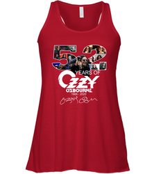 52 Years of Ozzy Osbourne signatures Racerback Tank - kambletee