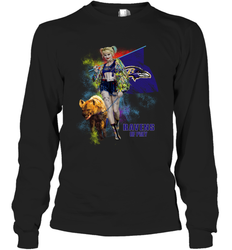 Harley Quinn Baltimore Ravens Of Prey Long Sleeve T-Shirt - kambletee