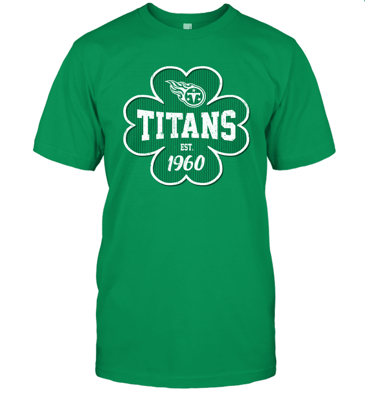 Patrick's Day Shamrock For Tennessee Titans Fans Men's T-Shirt - kambletee