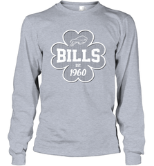 Patrick's Day Shamrock For Buffalo Bills Fans Long Sleeve T-Shirt - kambletee