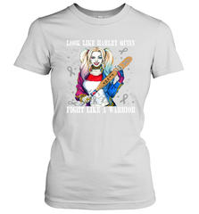Harley Quinn Fight Like A Warrior Cervical Cancer Awareness Women's T-Shirt - kambletee
