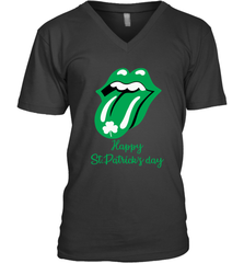 Happy St. Patrick's day Rolling Stones Men's V-Neck - kambletee