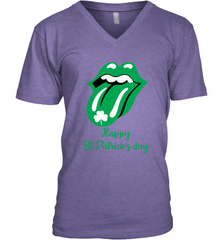 Happy St. Patrick's day Rolling Stones Men's V-Neck - kambletee