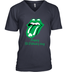 Happy St. Patrick's day Rolling Stones Men's V-Neck - kambletee