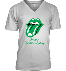 Happy St. Patrick's day Rolling Stones Men's V-Neck - kambletee