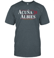 Acuna 20 Albies Play For The A Men's T-Shirt - kambletee