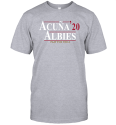 Acuna 20 Albies Play For The A Men's T-Shirt - kambletee