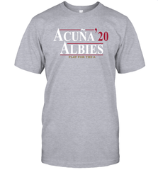 Acuna 20 Albies Play For The A Men's T-Shirt - kambletee