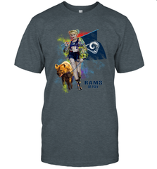Harley Quinn Los Angeles Rams Of Prey Men's T-Shirt - kambletee