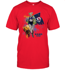 Harley Quinn Los Angeles Rams Of Prey Men's T-Shirt - kambletee