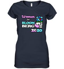 Women for Bloomberg 2020 Women's V-Neck - kambletee