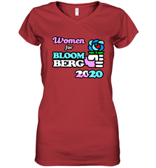 Women for Bloomberg 2020 Women's V-Neck - kambletee