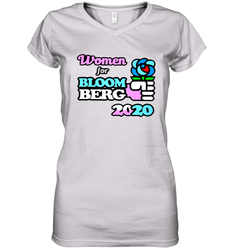 Women for Bloomberg 2020 Women's V-Neck - kambletee