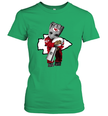 Baby Groot Kansas City Chiefs Hug Super Bowl Champions Women's T-Shirt - kambletee