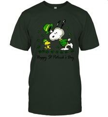 Snoopy and Woodstock Erin go beagle Happy Patricks Day Men's T-Shirt - kambletee