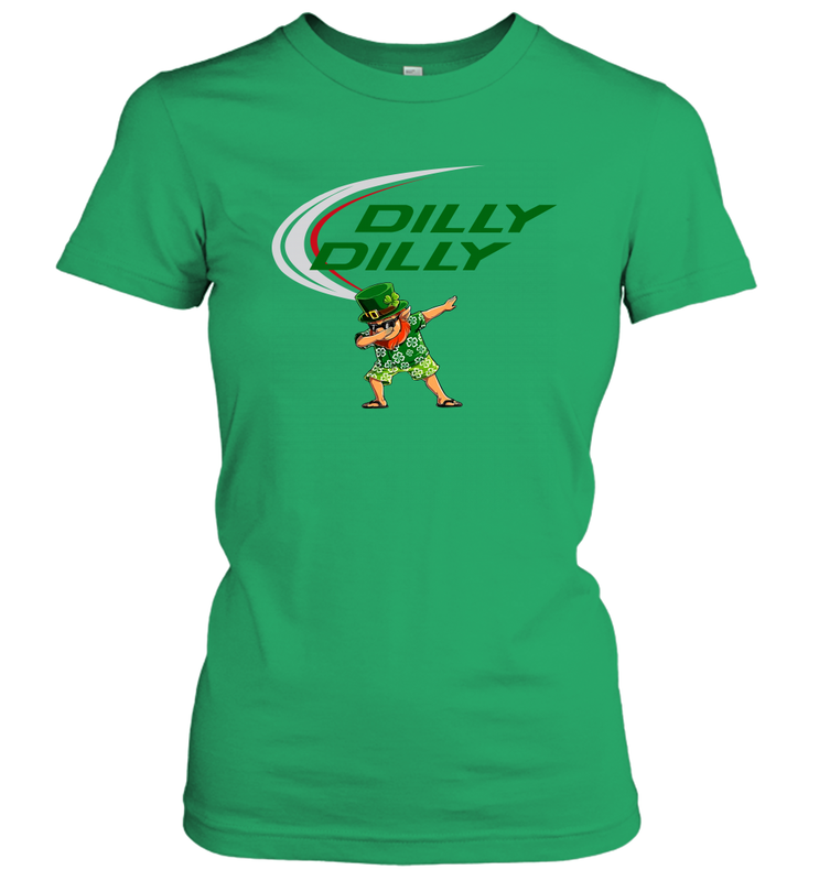St Patricks day Irish Dilly Dilly Leprechaun dabbing Women's T-Shirt - kambletee