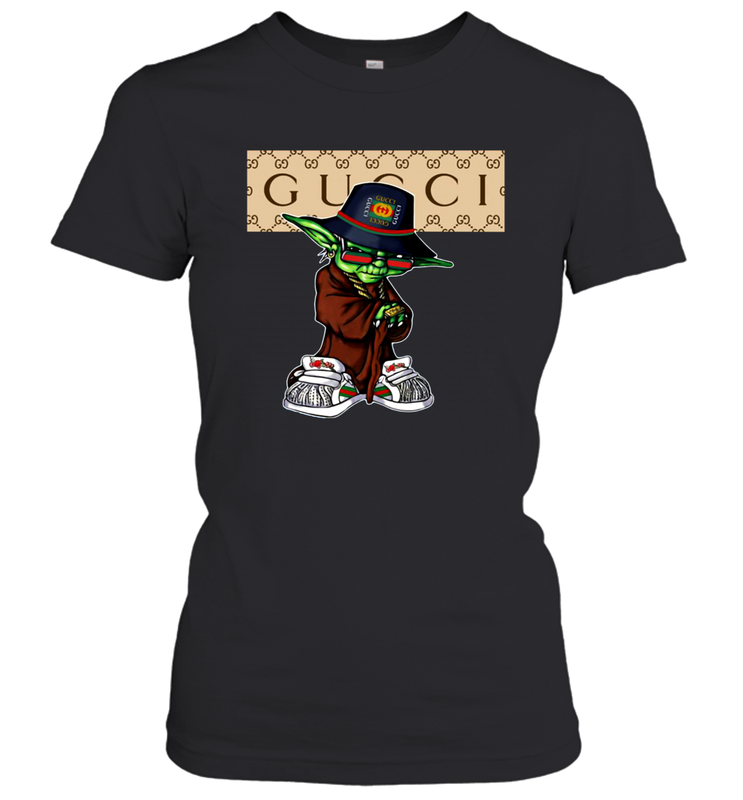 Star Wars Yoda wear a hat Gucci Women's T-Shirt - kambletee