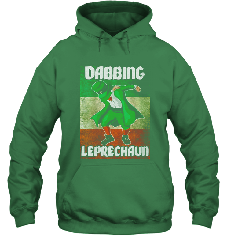 St Patricks Day Irish Dabbing Leprechaun Hoodie - kambletee