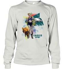 Harley Quinn Philadelphia Eagles Of Prey Long Sleeve T-Shirt - kambletee