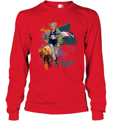 Harley Quinn Philadelphia Eagles Of Prey Long Sleeve T-Shirt - kambletee
