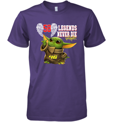 Baby Yoda Valentino Rossi Legends Never Die Premium Men's T-Shirt - kambletee