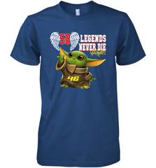 Baby Yoda Valentino Rossi Legends Never Die Premium Men's T-Shirt - kambletee