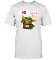 Baby Yoda Valentino Rossi Legends Never Die T-Shirt - kambletee