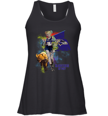 Harley Quinn Baltimore Ravens Of Prey Racerback Tank - kambletee