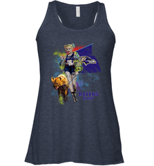 Harley Quinn Baltimore Ravens Of Prey Racerback Tank - kambletee