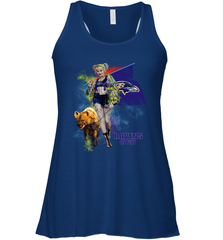 Harley Quinn Baltimore Ravens Of Prey Racerback Tank - kambletee