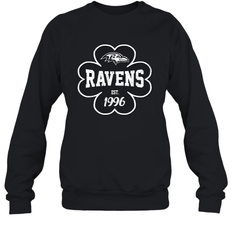 Patrick's Day Shamrock For Baltimore Ravens Fans Sweatshirt - kambletee