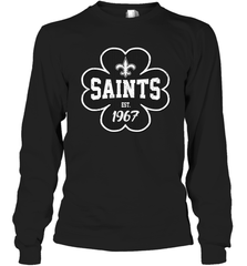Patrick's Day Shamrock For New Orleans Saints Fans Long Sleeve T-Shirt - kambletee