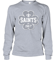 Patrick's Day Shamrock For New Orleans Saints Fans Long Sleeve T-Shirt - kambletee