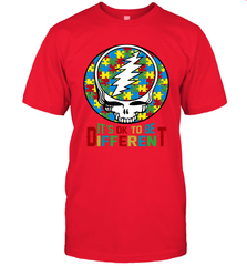 Skull Autism Its Ok To Be Different Men's T-Shirt - kambletee
