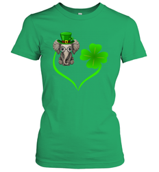Elephant irish heart st patrick's day Women's T-Shirt - kambletee