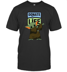 Baby Yoda Dabbing Donate Life Men's T-Shirt - kambletee