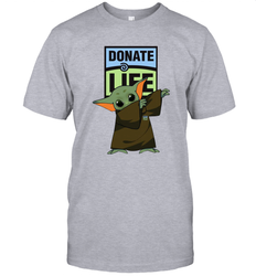 Baby Yoda Dabbing Donate Life Men's T-Shirt - kambletee