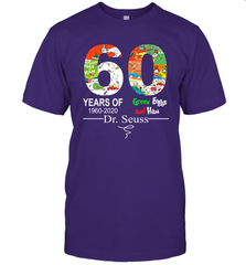 60 years of 1960 2020 Green Eggs and Ham Dr. Seuss T-Shirt - kambletee
