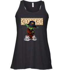 Star Wars Yoda wear a hat Gucci Racerback Tank - kambletee