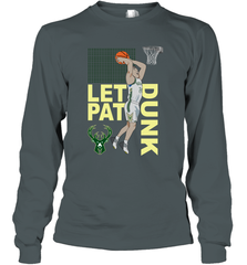 LET PAT DRUNK Pat Connaughton Milwaukee Bucks Long Sleeve T-Shirt - kambletee